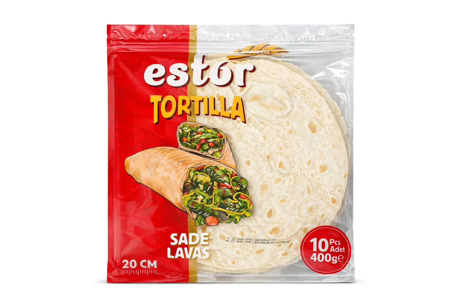 Tortilla 20CM Paquet X10 - Epicerie Salée-Cuisine| Supermarche Dakar-Senegal